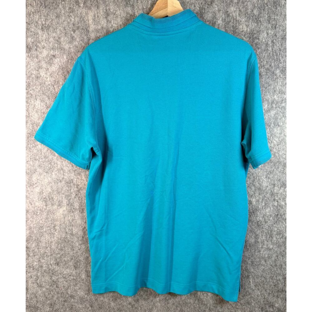 Robert Graham Polo Shirt Mens Large Blue Classic Fit Cotton Polyester Casual - Picture 3 of 8